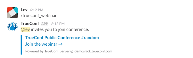 TrueConf Server в Slack App Directory 3