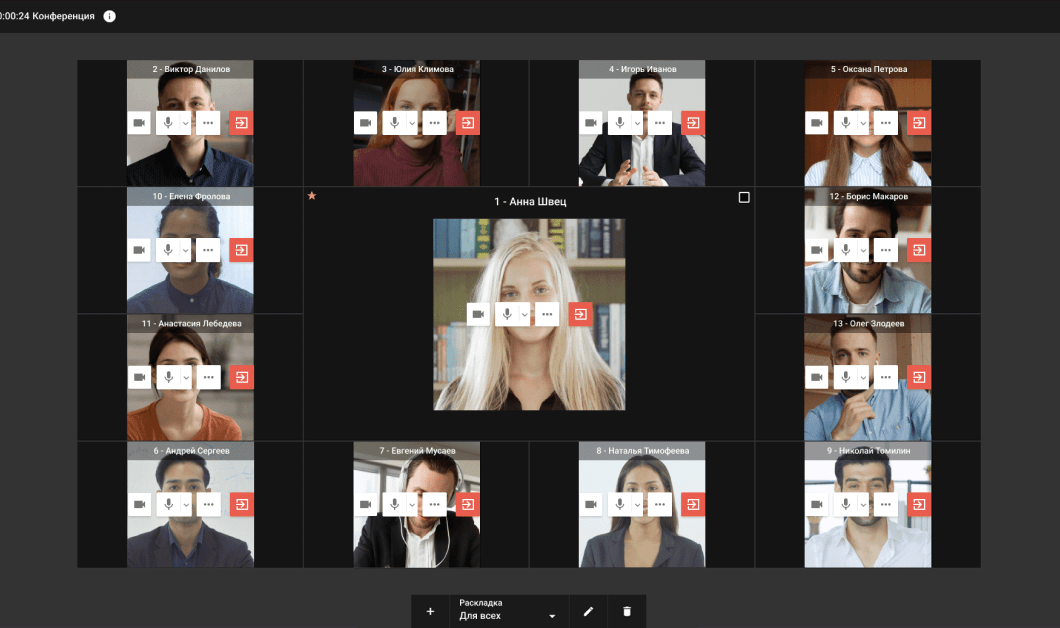 Управление мероприятием в реальном времени