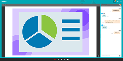 Collaboration tools in webinars