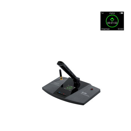 Микрофонный пульт председателя CleverMic DCS-E2401C (беспроводной, микрофон 140 мм)